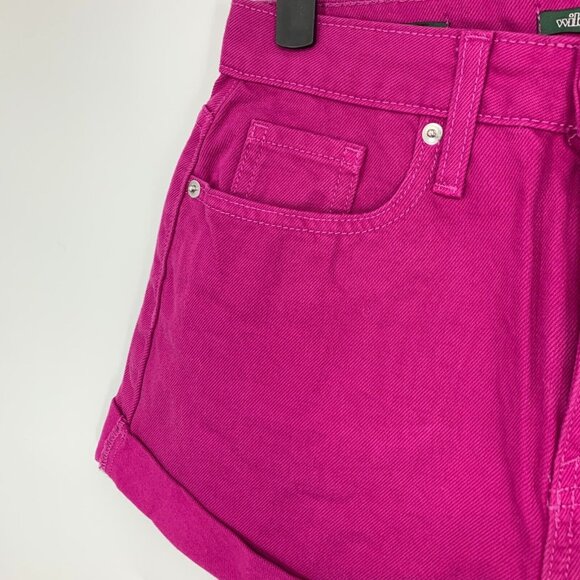 Wild Fable Mom Shorts Highest Rise Rolled Cuffed Denim NWT - Picture 5 of 10